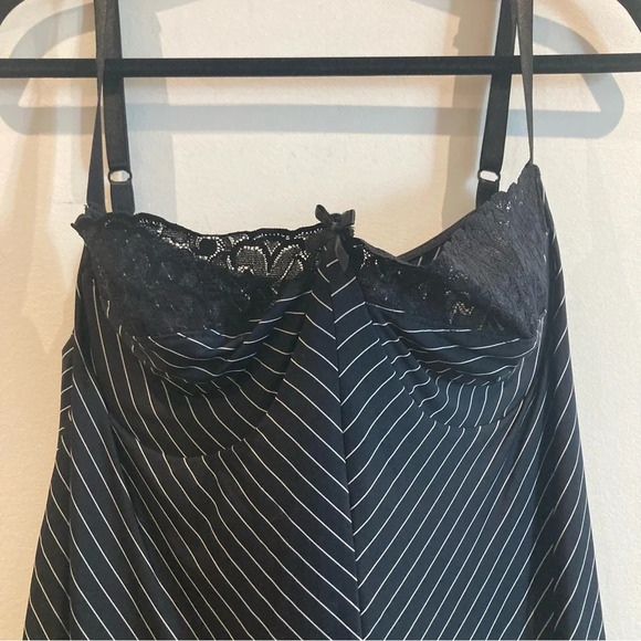 COQUETTE Sz 1X-2X A-Line Slinky Lace Cup Adjustable Straps Slip & Thong Set NEW - Picture 2 of 10